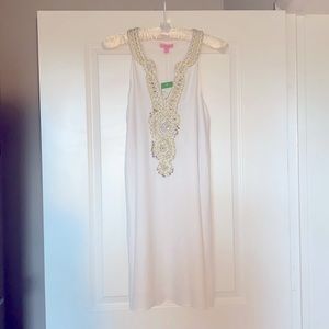 Lilly Pulitzer A-Line Embellished Dress Medium NWT